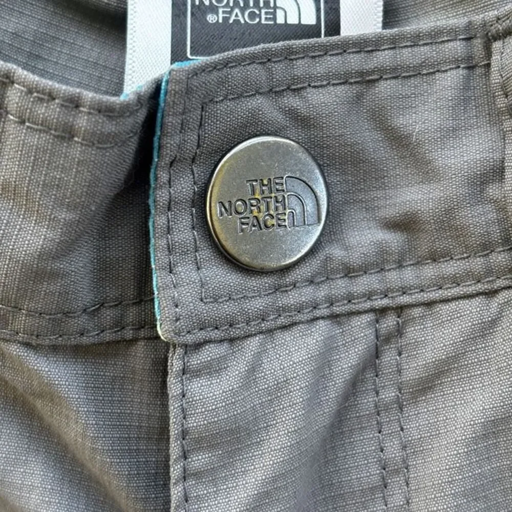 The North Face Girls Size 7/8 Gray Cargo Shorts Outdoor Hiking Nylon